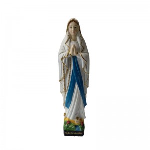 resin virgin mary statues standing with hand praying wholesale