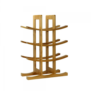 Natural Bamboo 3 Tier Wine Rack 12 Bottles Perfect for Vino Bars Cellars Countertop and Apartment Furniture, Urban living