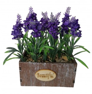 Potted flower for home garden decoration artificial lavender flowers in pot lavender plants 16*8*22