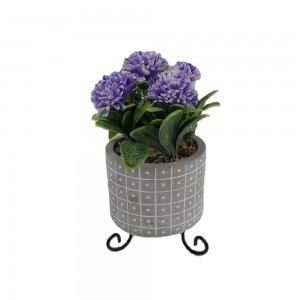 2020 House Decoration High Quality Artificial Potted Flower with Metal stand