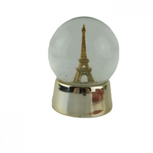 #45 #65#80#100#120 Snow Globe Gold Paris Eiffel Tower For Souvenir Gift