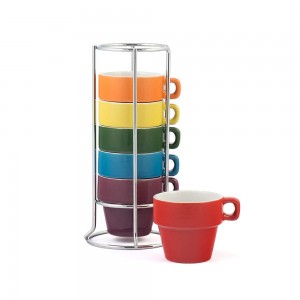 sublimation blanks inner color stackable mug coffee set mugs custom logo ceramic mugs with logo customize