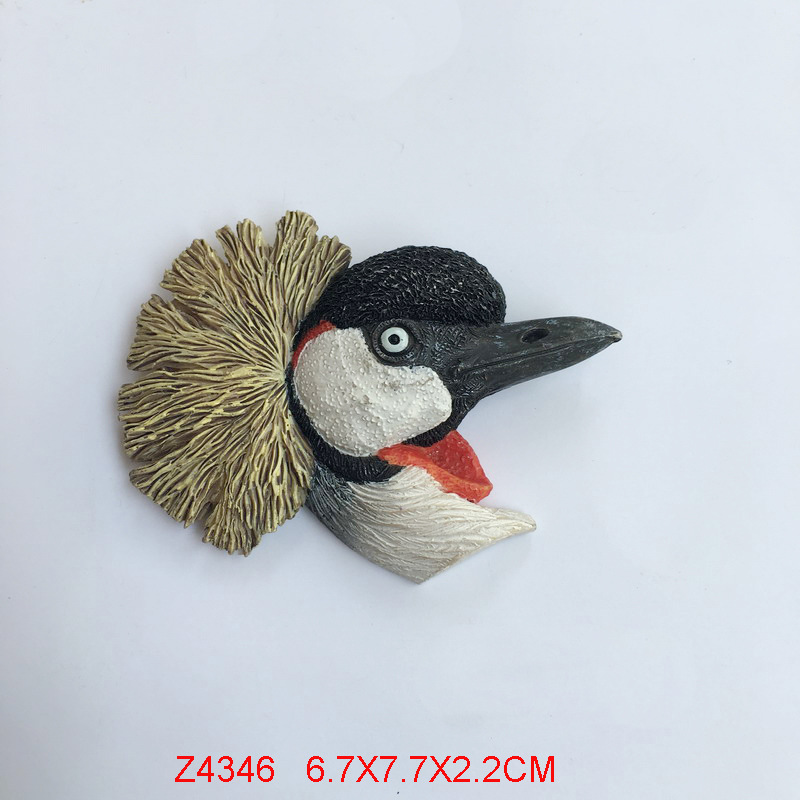 Custom Animal Fridge Magnet, Polyresin Resin Refrigerator Magnet – Black Bird