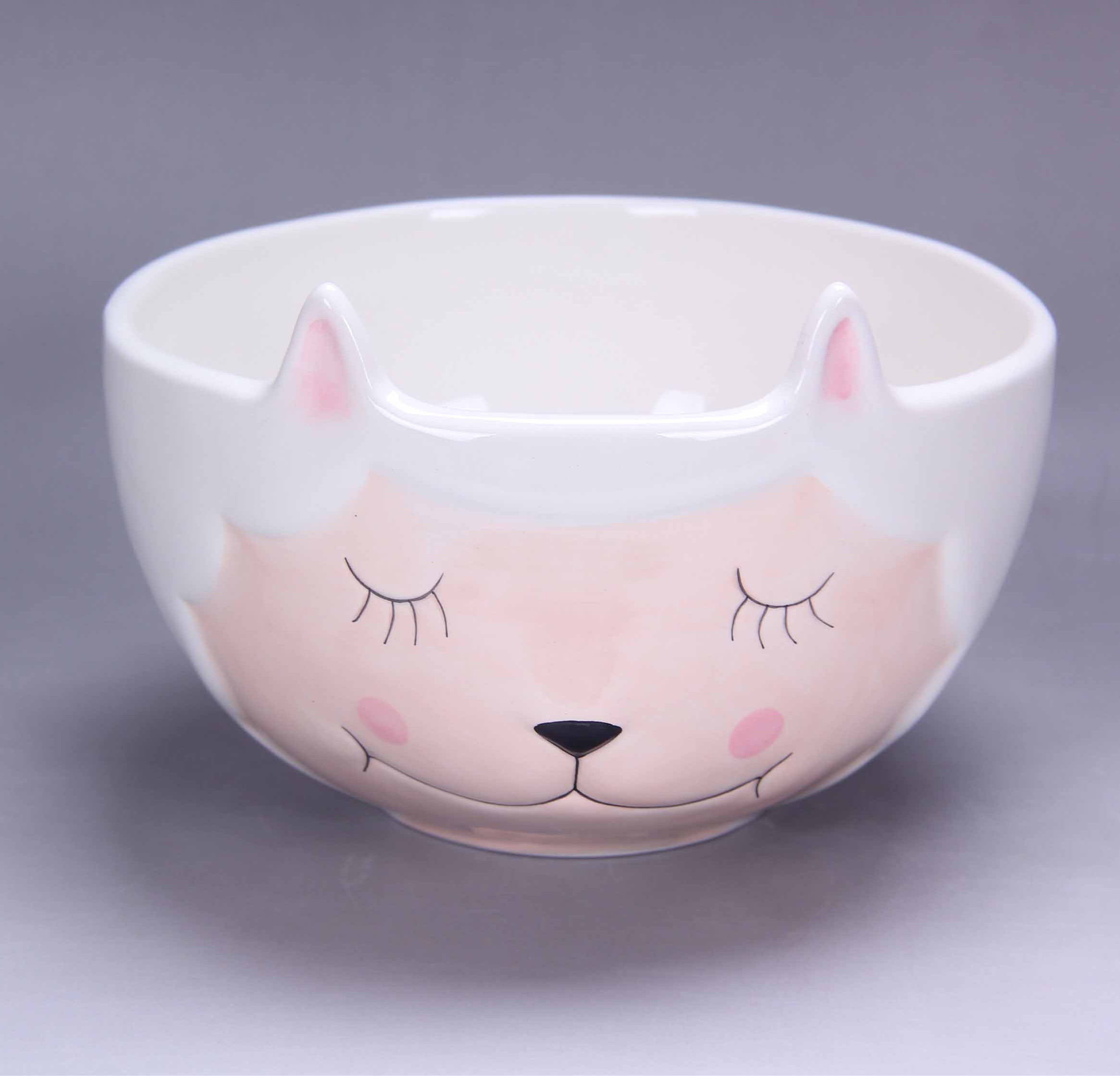 Cearamic sleeping sheep bowls ,children cartoon sheep bowls