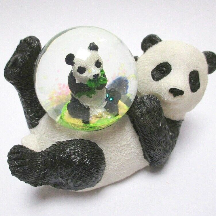 Custom Panda snow globe,panda water globe