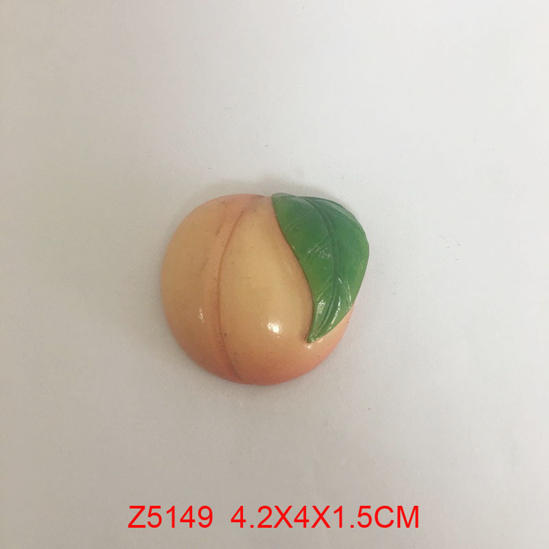 Custom Fruit Fridge Magnet, Polyresin Resin Refrigerator Magnet – Peach