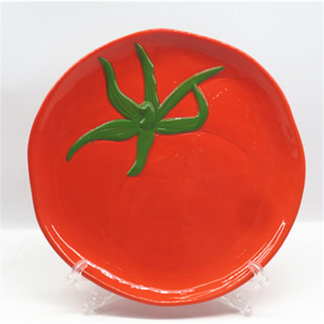 Tomato Decorative Vegetable Ceramic Plate