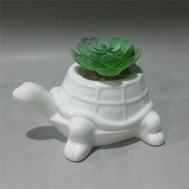 Ceramic Home/Garden Flower Planter Pot – Outside Cute Turtle Design