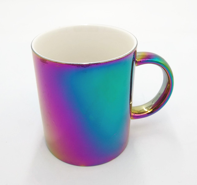 Ceramic pearl glazed shiny color changed mugs