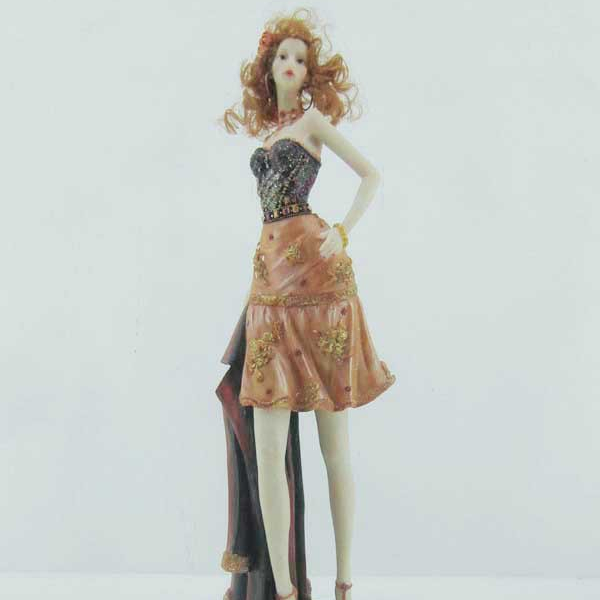 Fashion Girl Standing Young Lady Home Decor Resin Figurine Statue Figure Sale