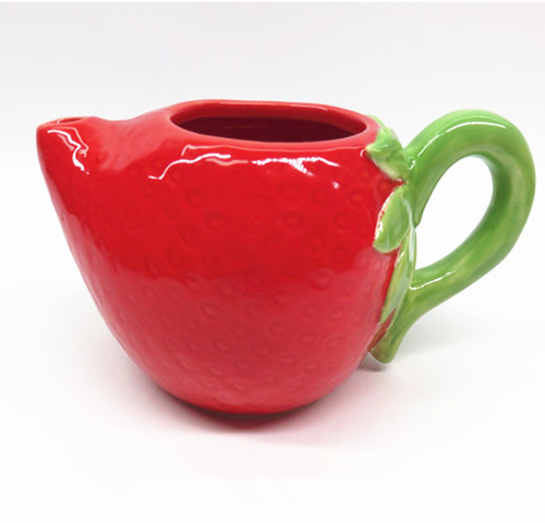Ceramic strawberry  design teapot ,llama kettles
