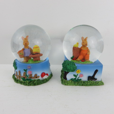 Custom Easter Rabit snow globes,water globe,snow ball
