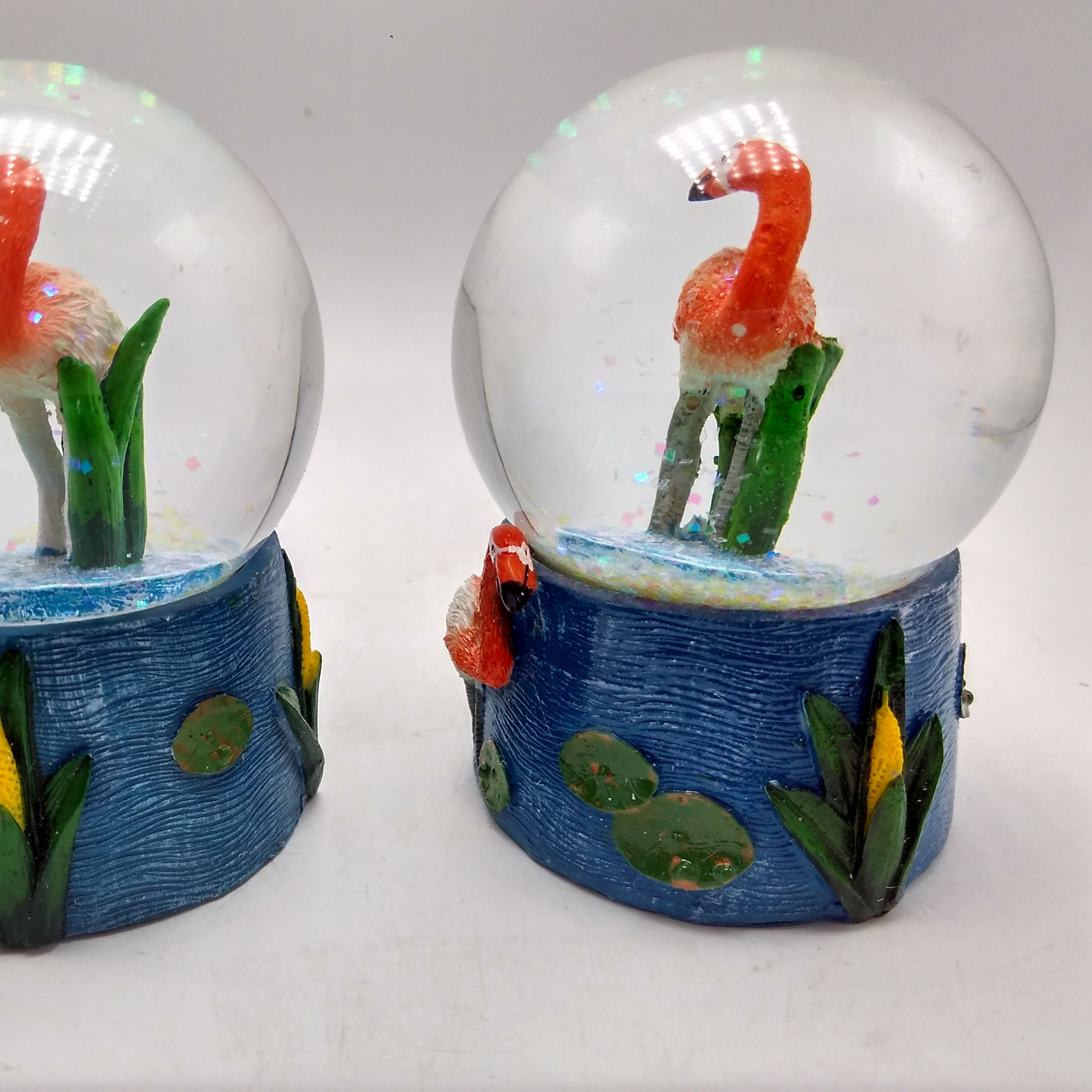 Flamingo snow globe,water globe,glass globe