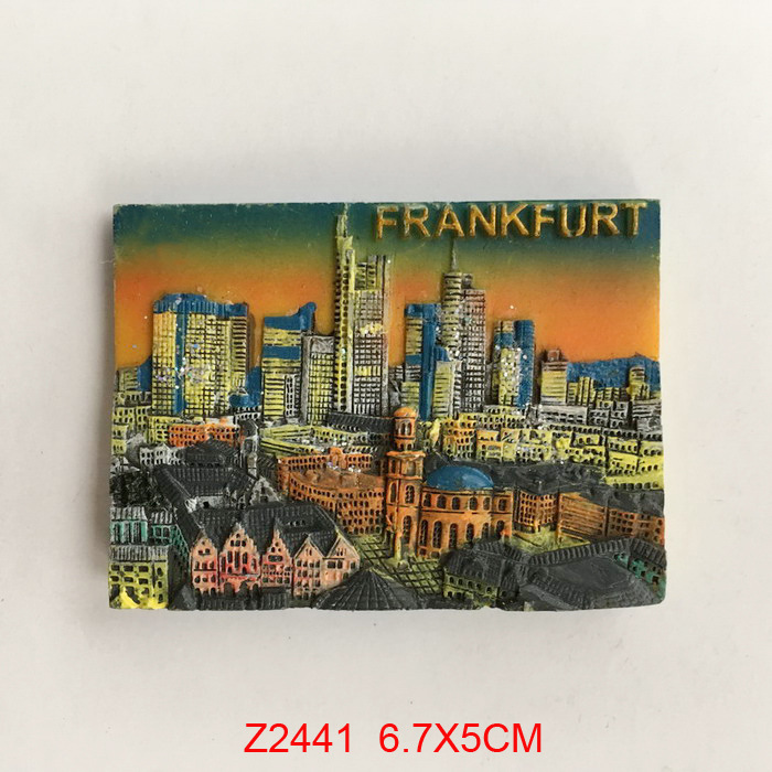 Frankfurt Germany 3D Fridge Magnet Tourist Souvenir Gift & Collection Home & Kitchen Decoration Magnetic Sticker
