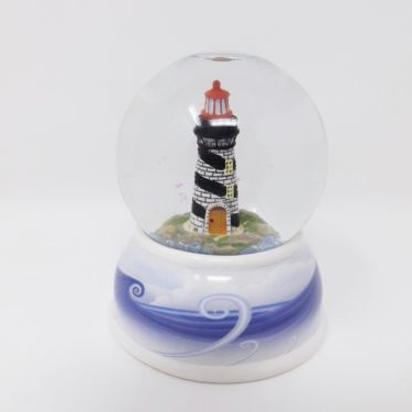 Custom lighthouse snow globe snow globe,water globe