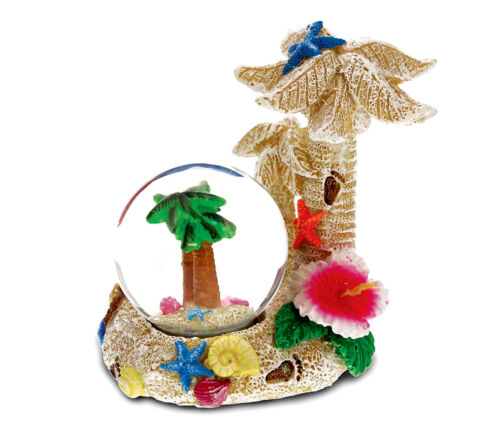 Decorative palm tree snow globe