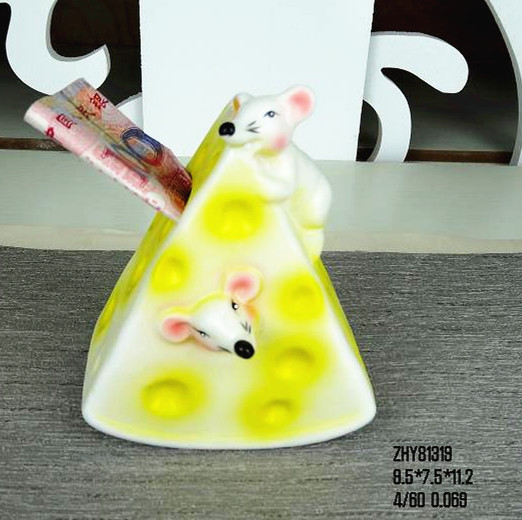 Ceramic cartoon twelve animal rat money box