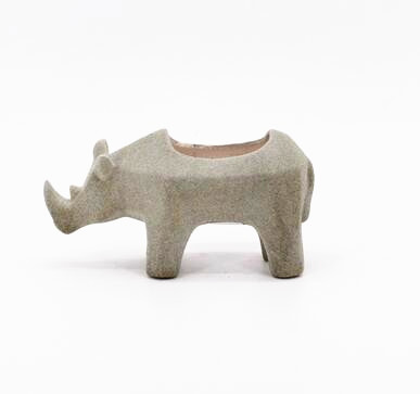 Outdoor gardening creative animal stoneware  rhinoceros planters