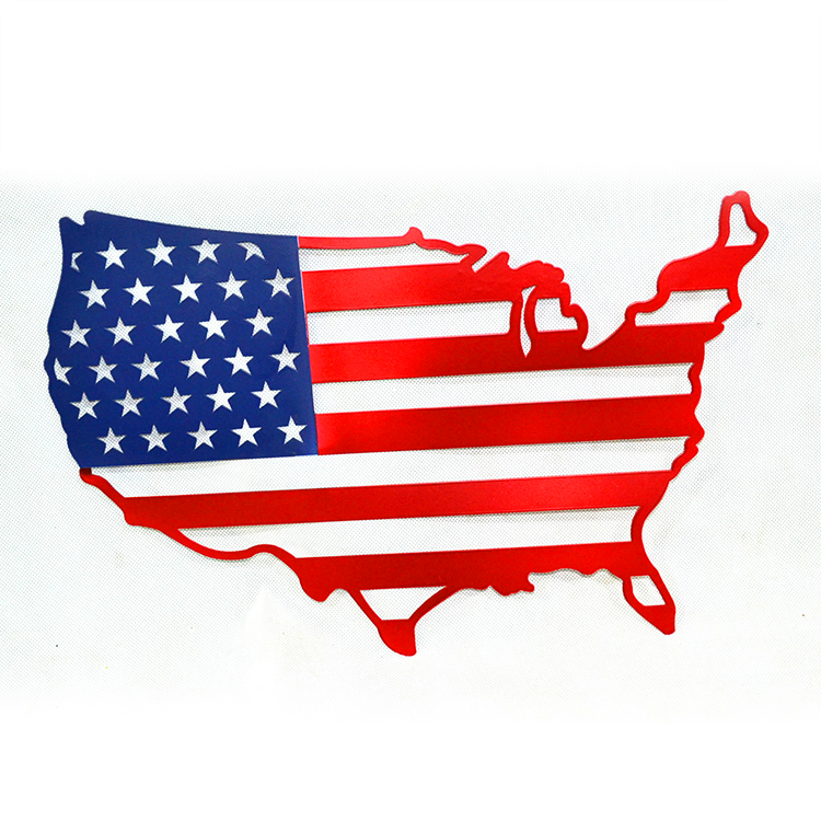 American flag map Retro Vintage Younger Decor Tin Metal Poster Cafe Bar Wall Art Painting