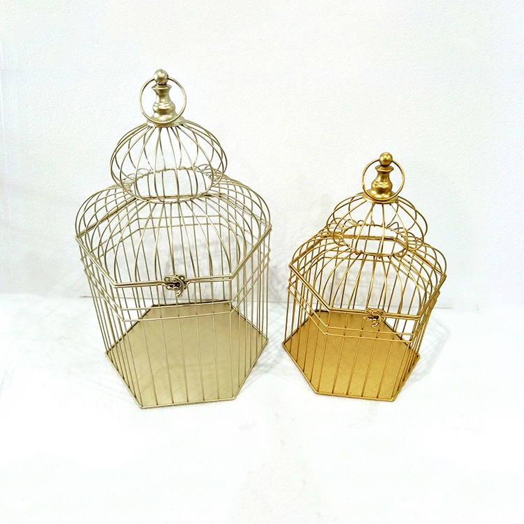 Wedding Decor Set  home decor flower candle holders Antique Metal Birdcage