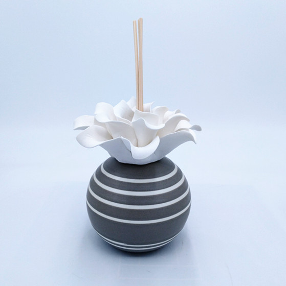 Ceramic incense diffusers,ceramic flower head vases for incense