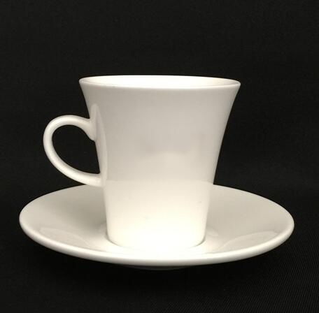 Porcelain expresso coffee cup and saucers,white ceramic  small coffee mug