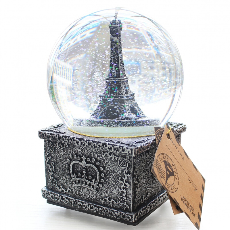 Snow globe paris,water globe paris