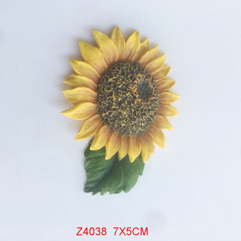 SUNFLOWER FLOWER Resin 3D Fridge Magnet Memo Holder Souvenir Gift Refrigerator