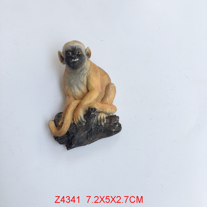 Custom Animal Fridge Magnet, Polyresin Resin Refrigerator Magnet – snub-nosed golden monkey