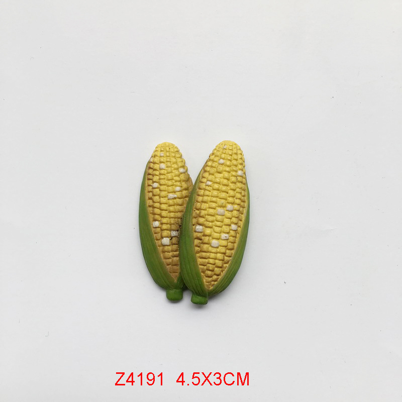 Corn Cereal Vegetable Magnet Fridge Home Decor 3D Resin Gift Kitchen Souvenir
