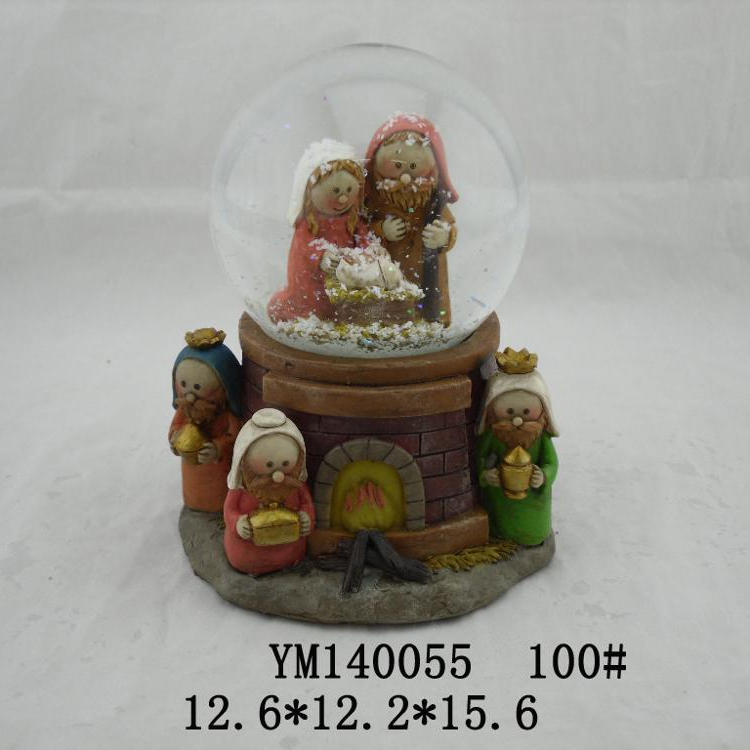 Custom religious snow globes,religious water globe Nativity
