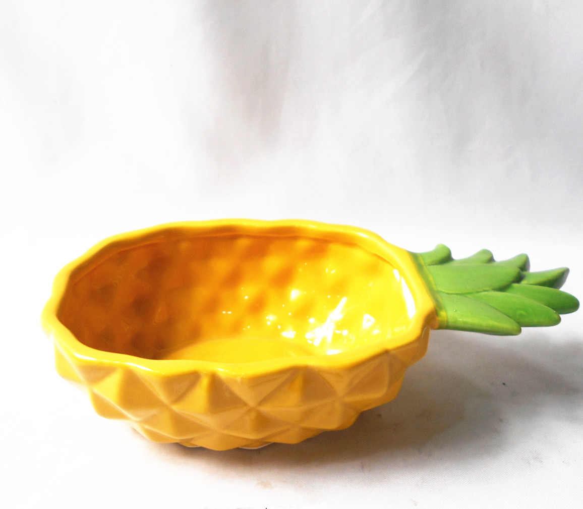 Ceramic pine apple bowls ,summer fruit design bowls ,pine apple dishes