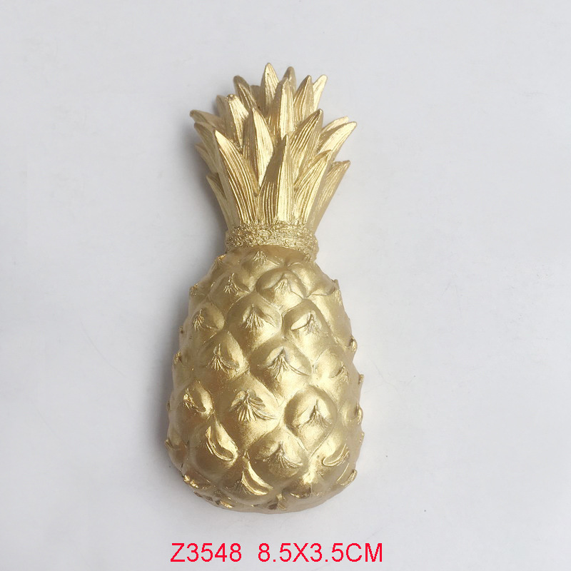 Custom Fruit Fridge Magnet, Polyresin Resin Refrigerator Magnet – Gold Pineapple