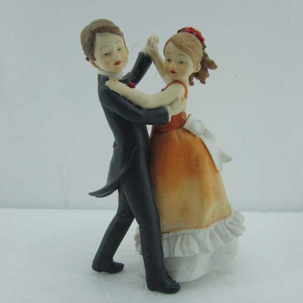 Romantic Wedding Cake Topper Figure Bride & Groom Couple Bridal Decor Lovely