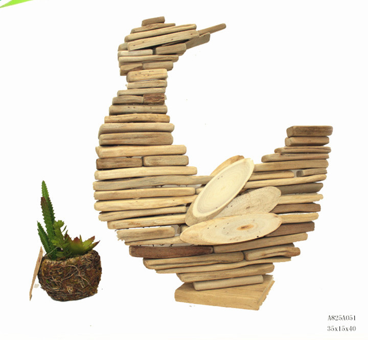 Wooden duck for household decorations,large wooden animals decor