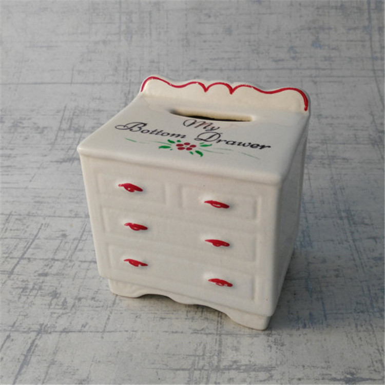 Cabinet Drawer Closet Shape Ceramic Piggy Bank, Coin bank, Money box