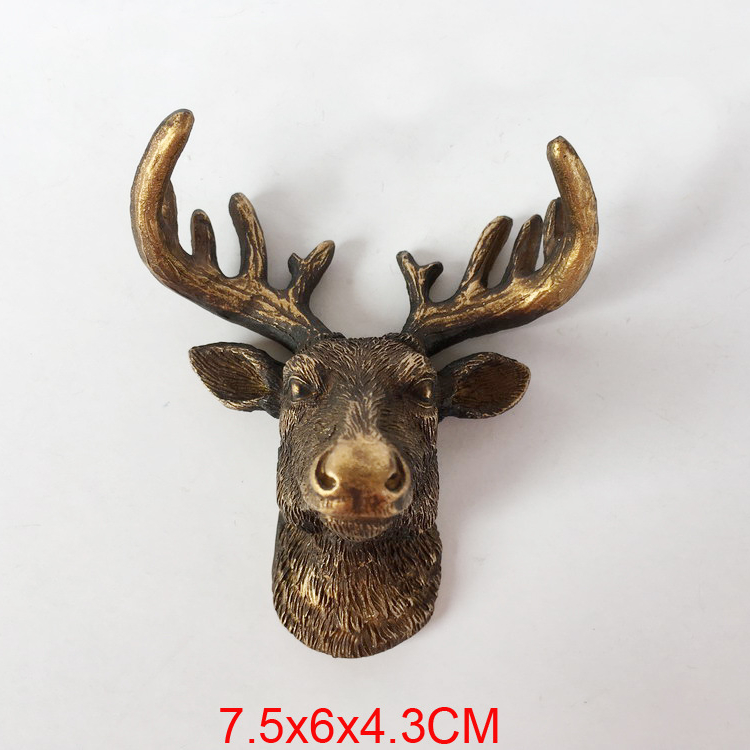Wall Mounted Elk or Reindeer Stag's Head Bronze Bust Featured Image