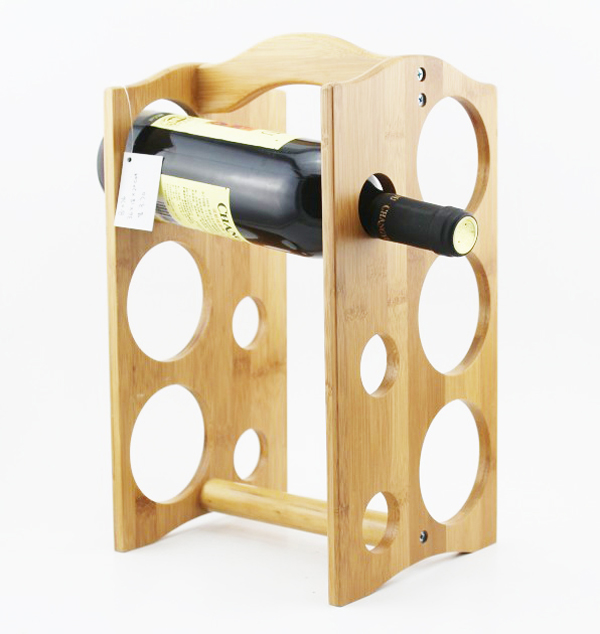 Custom bamboo wine bottle rack, Wooden Wine rack holder
