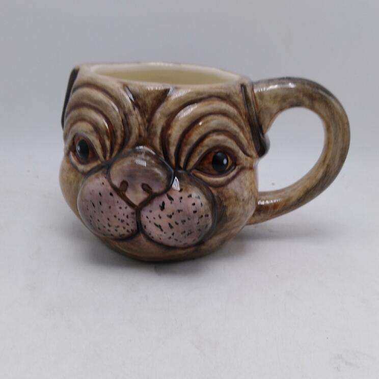 3D Bulldog Mug,Ceramic Bulldog Cup,Custom Ceramic Mugs
