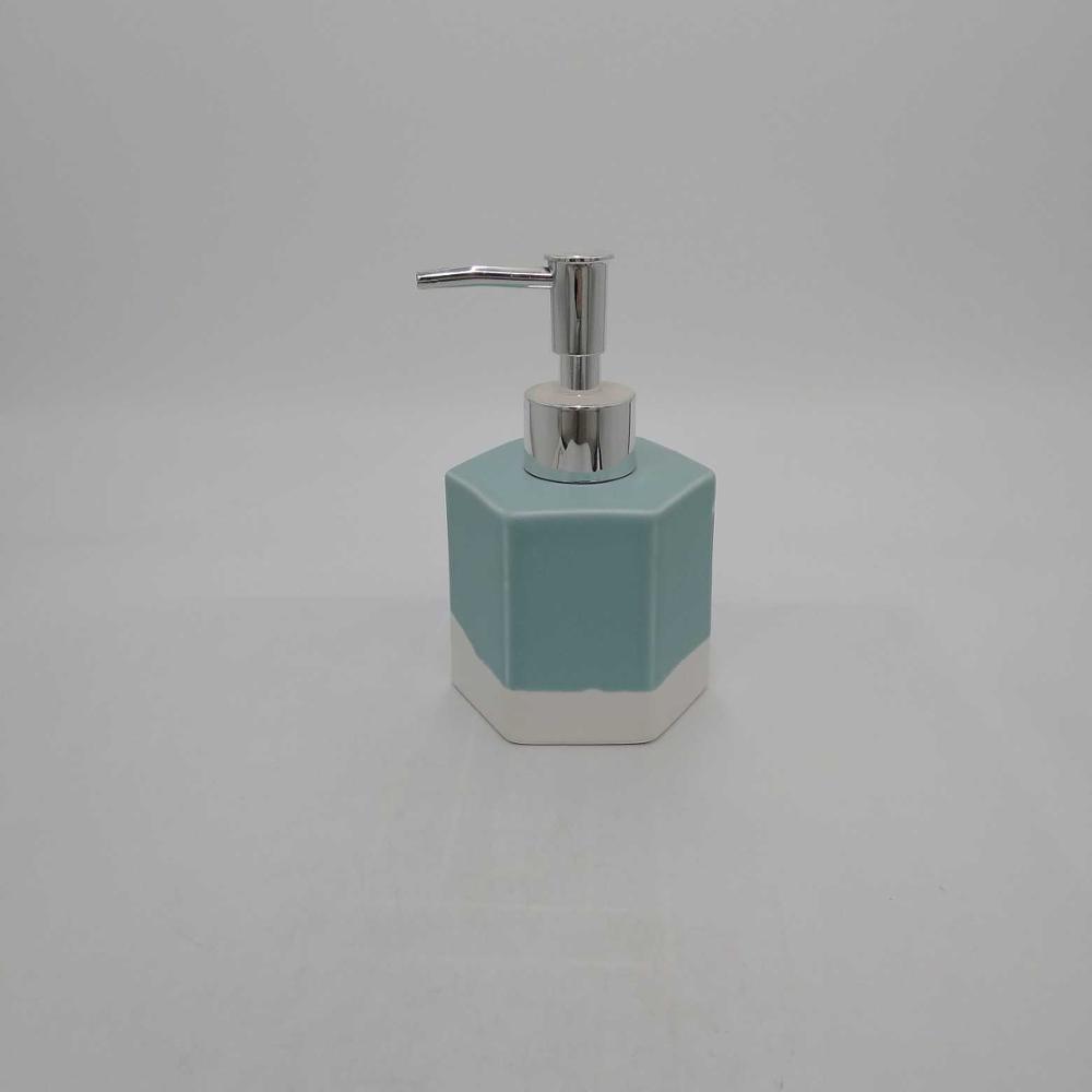 Ceramic Liquid Soap Dispenser Pump, Bathroom Accessories, Blue Soap Dispenser, Glossy Blue Finish
