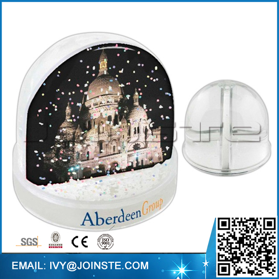 Custom picture or photo insert snow globe