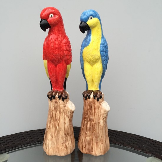 Ceramic Parrot Birds