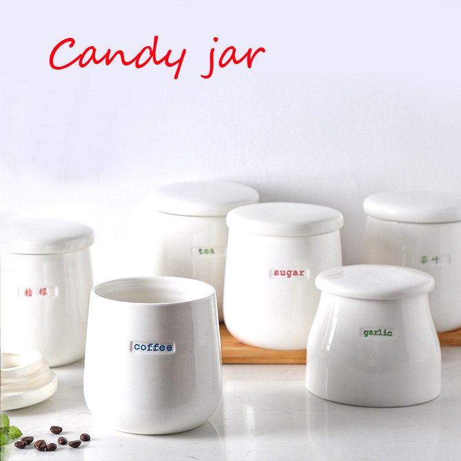 Candy can,ceramic canister for kitchen canisters