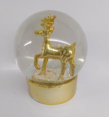 Golden Snow Globe, Electroplating Snow Balls, electric christmas snow globes