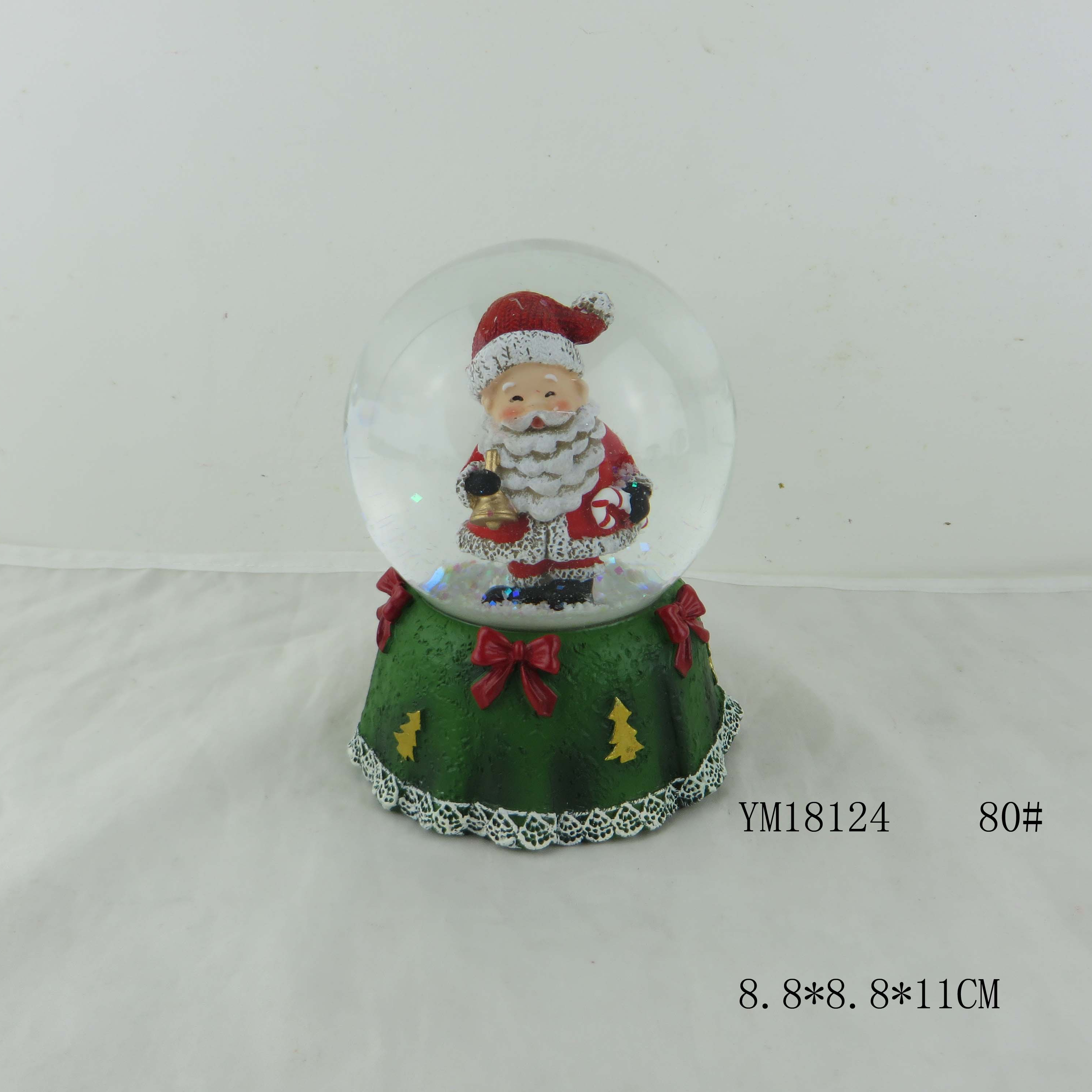 Custom Musical Snow Globes Christmas With Resin Craft