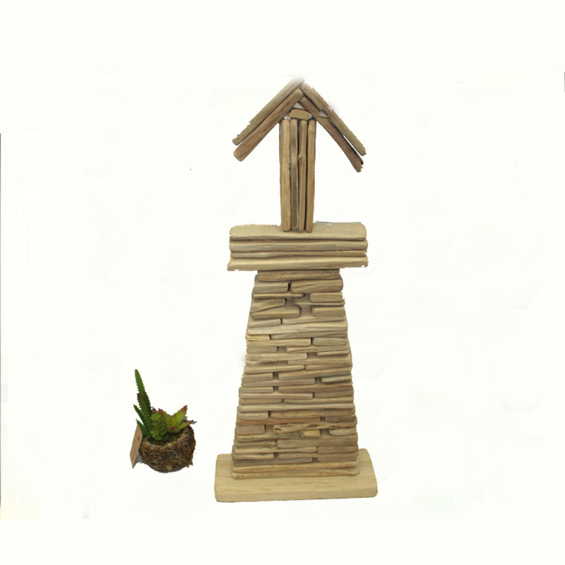 Driftwood light house decorations