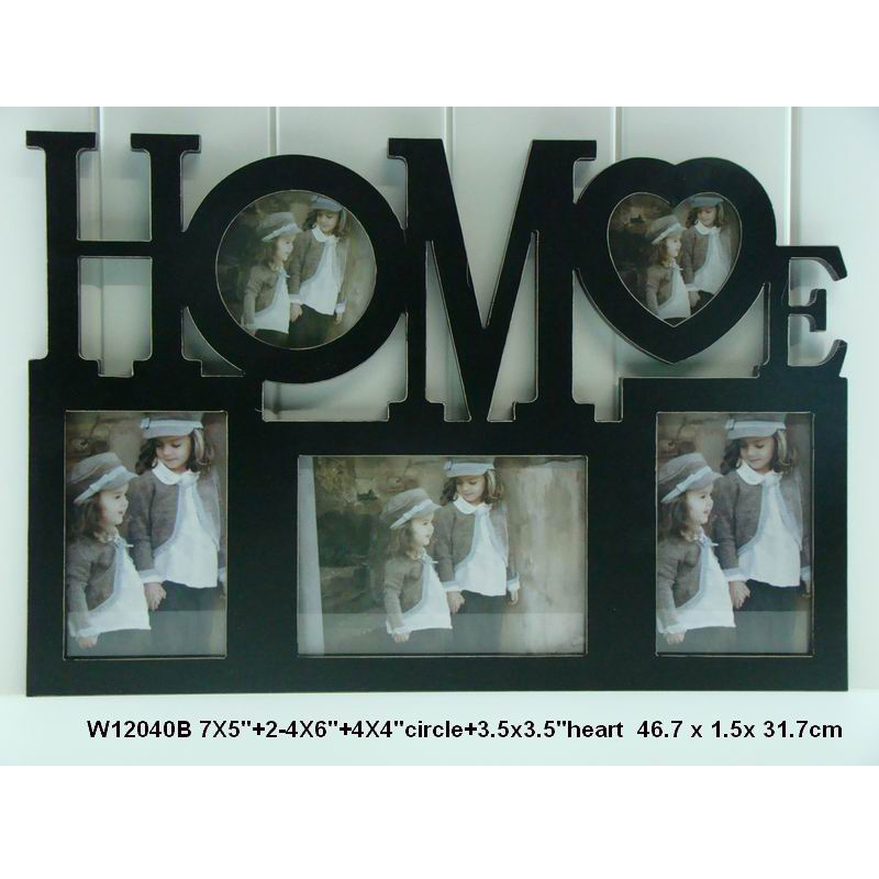 2018  Wood Home Decoration Accessories Wall Hanging Black Photo Frames