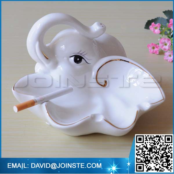 Creative personality ashtray ceramic elephant animal ashtray