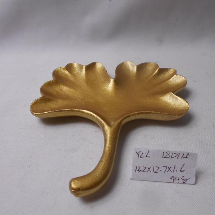 New Arrival OEM Golden Leaf Design Ceramic Plate/dish