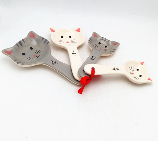 Cute kitty small spoon set of  4